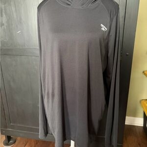 Women’s Reebok Large Dark Gray Long Sleeve Athletic Top With Hood